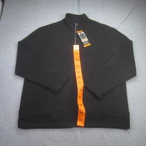 Banana Republic‎ Sweater Mens XXL Black 1/4 Zip Pullover Mock Neck